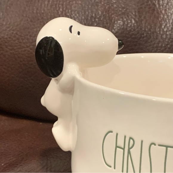 CHRISTMASTIME Oversized Figural Snoopy Mug - Rae Dunn Peanuts Christmas - Picture 4 of 13
